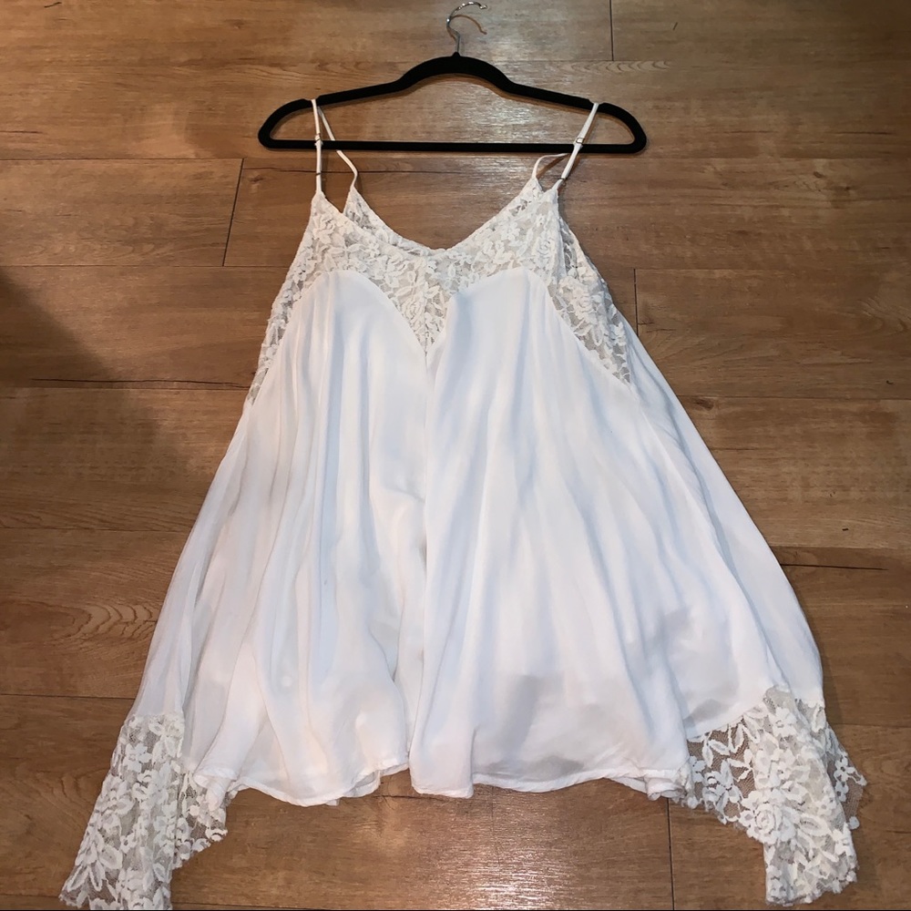 Solemio white Dress with Lace
